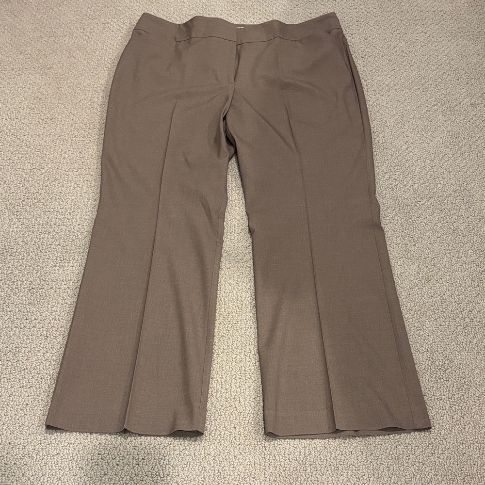 LOFT Brown Straight Leg Trousers